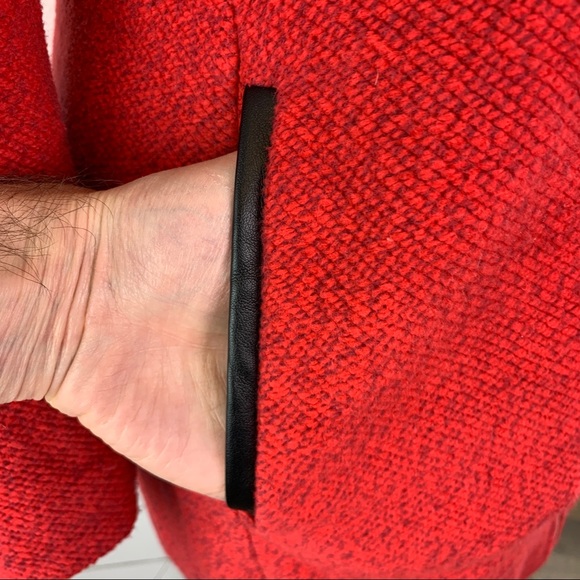 Stradivarius Women’s Faux Leather Accent Overcoat - Picture 5 of 11